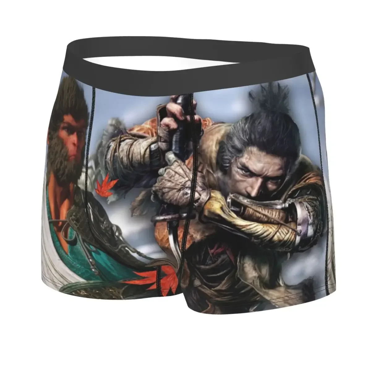 Custom Funny Monkey King Wukong Myth Boxers Shorts Panties Male Underpants Comfortable Video Game Lover Gaming Briefs Underwear