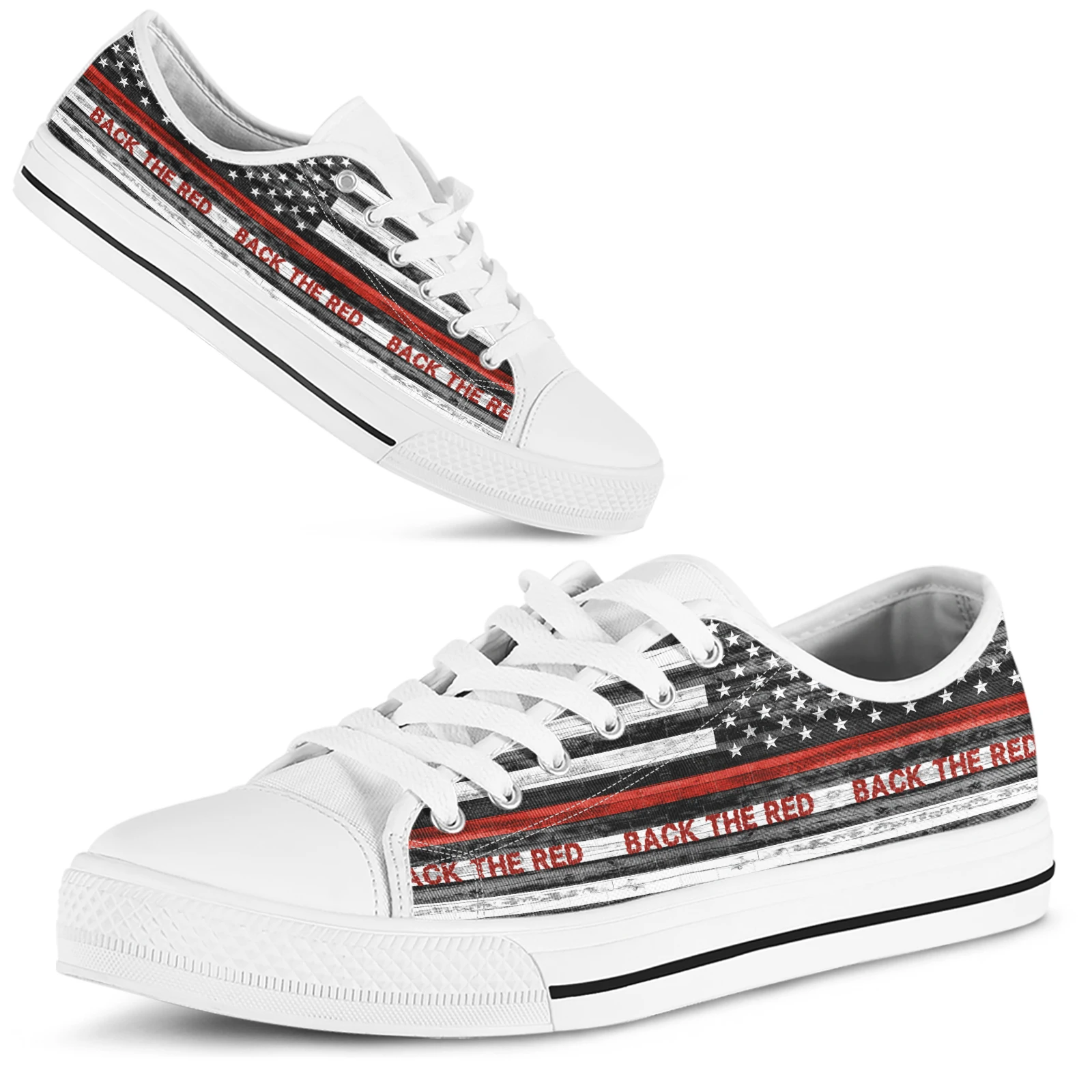 Elviswords Dunne Blauwe Streep/Cordon Ontwerp Comfortabele Witte Dames Schoenen Amerikaanse Vlag Print Casual Sneakers Zapatos Planos