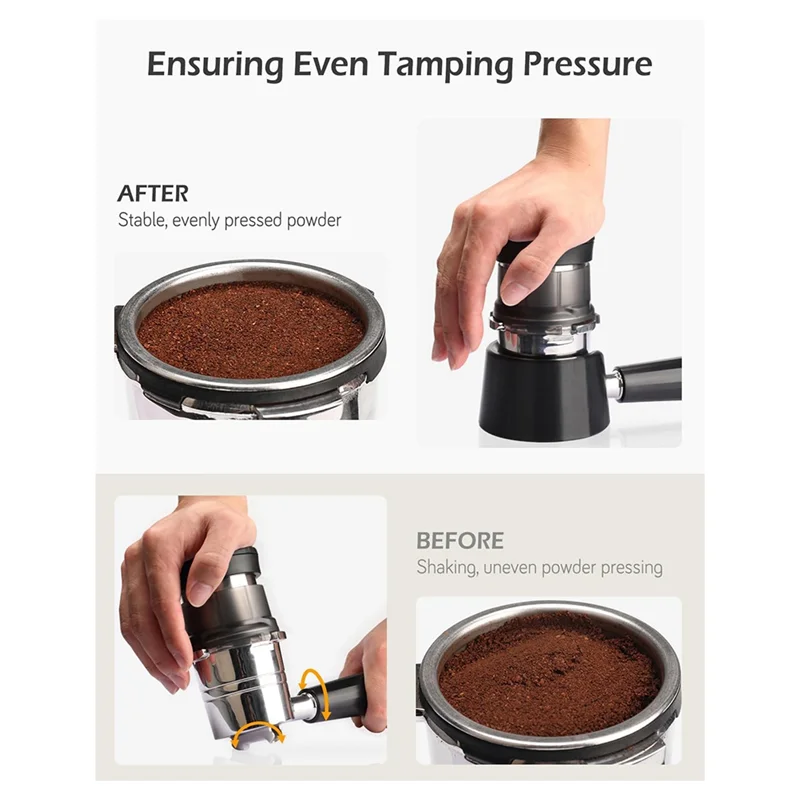 AT63-Coffee Tamper Base For ES601 Compatible Portafilter Support Stand, Improves Stability And Extraction, Anti-Slip Base