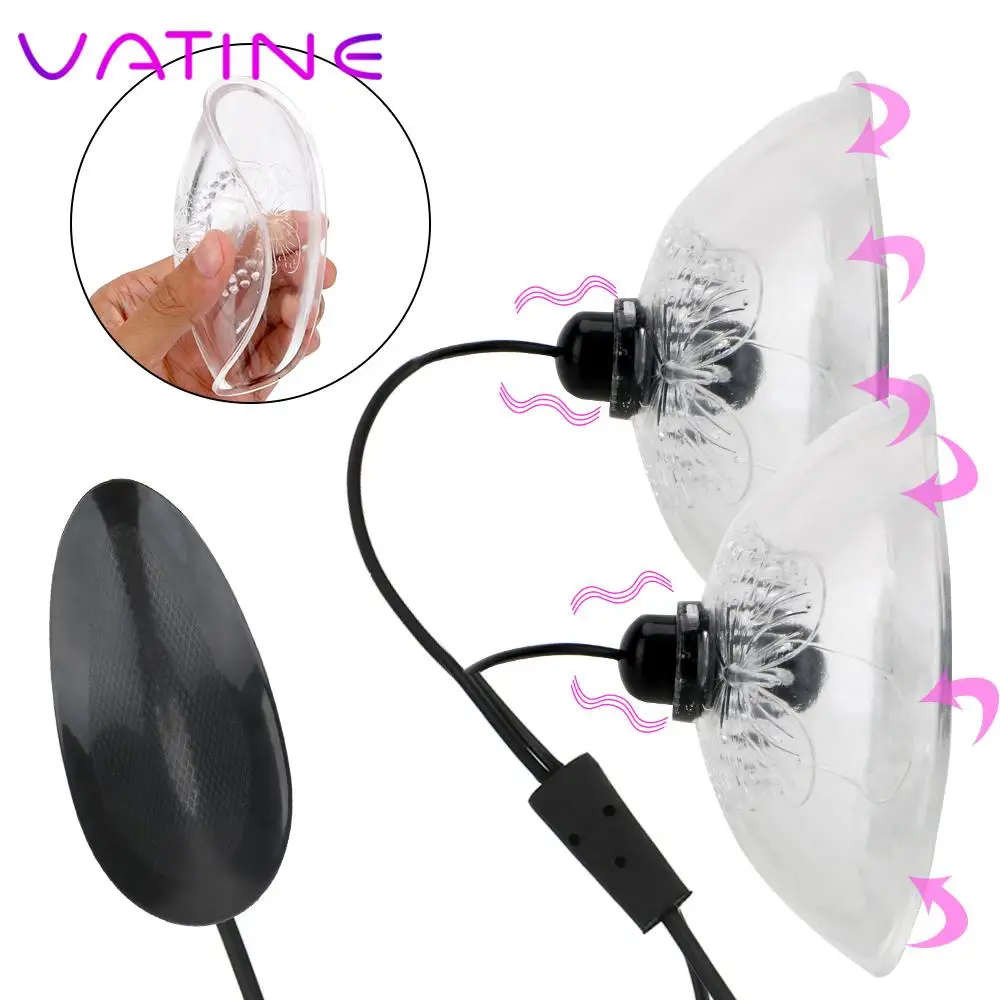 Nipple Stimulation Licking Vibrator Breast Enlargement Masturbator Suction Cup Nipple Chest Sucker Breast Massage