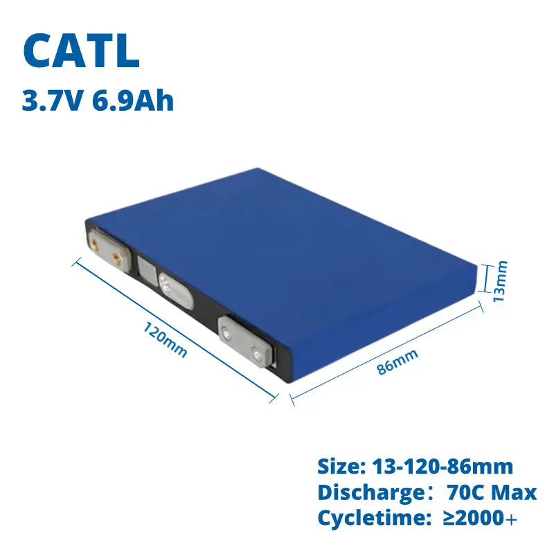 CATL 3.7V 6.9AH NCM lithium rechargeable battery cell high discharge rate 70C battery for car audio car battery