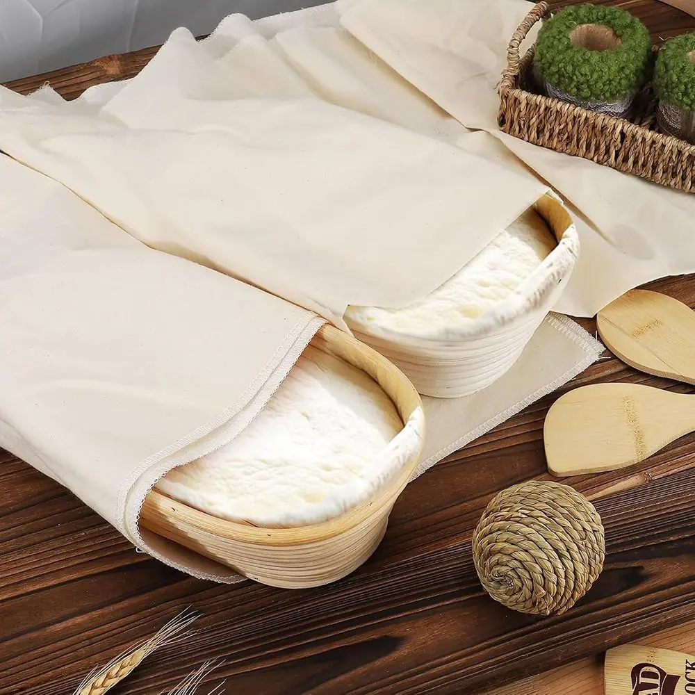 1Pcs New Proofing Linen Fermented Cloth Couche Pastry Dough Bakers Pans Baguettes Loaf Cloth Baking Kitchen Tool French Bread