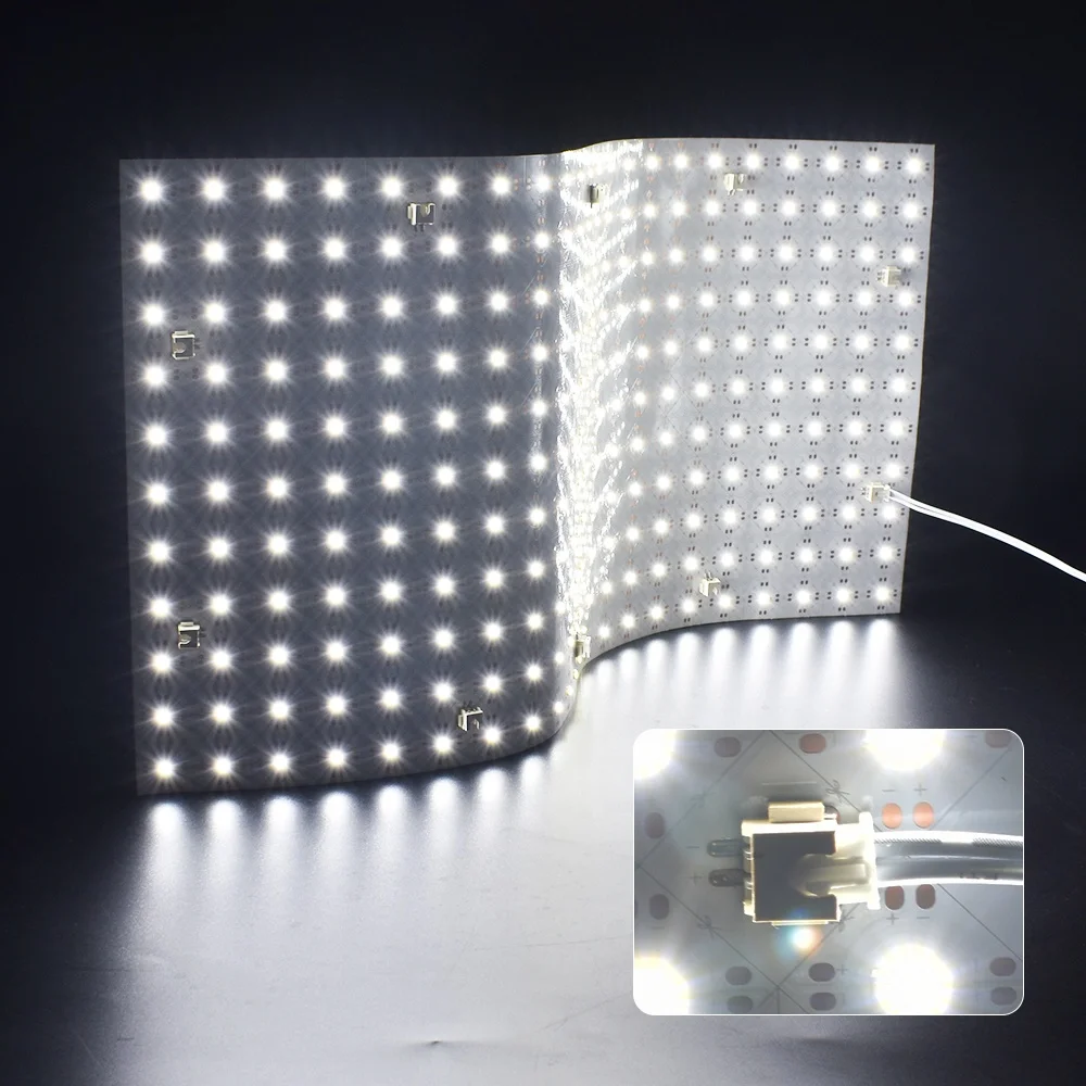 2026-Flexible LED Sheets 490*245mm DC24V 242LEDs 28W LED Panel Sheet Lights for Kitchen Marble Countertop Advertising Backlight