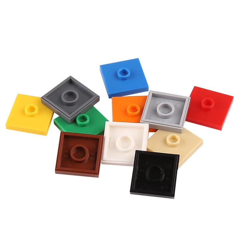 Plaat 2X2 W 1 Knop Stenen Moc 87580 23893 Bouwstenen Speelgoed Architectuur Diy Onderdelen Compatibel Met Lego