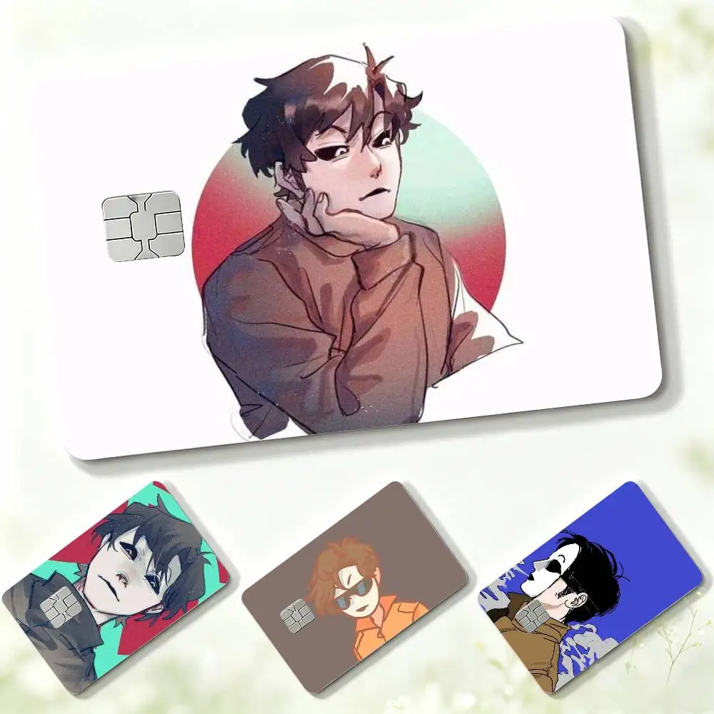 Horror M-Marble Hornets M-Masky  Credit Card HD Stickers Game Card Decal Small Chip Waterproof Sticker Gift