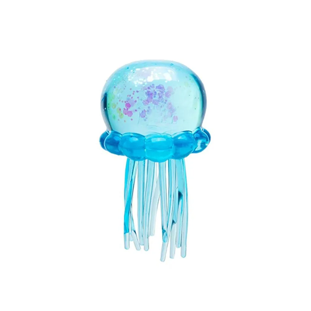

Sparkling Jellyfish Shaped Stress Relieving Pinch Music Stretchable Soft Rubber Ventilatory Toy Adult and Children's Stress Relieving Tool Gift