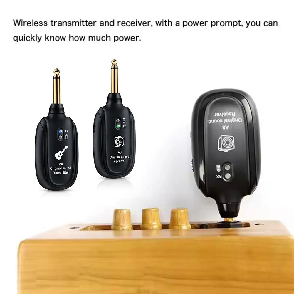 Wireless Guitar System UHF Audio Wireless Transmitter Receiver For Acoustic Guitar Bass Violin Keyboard Electric Instrument K9O1