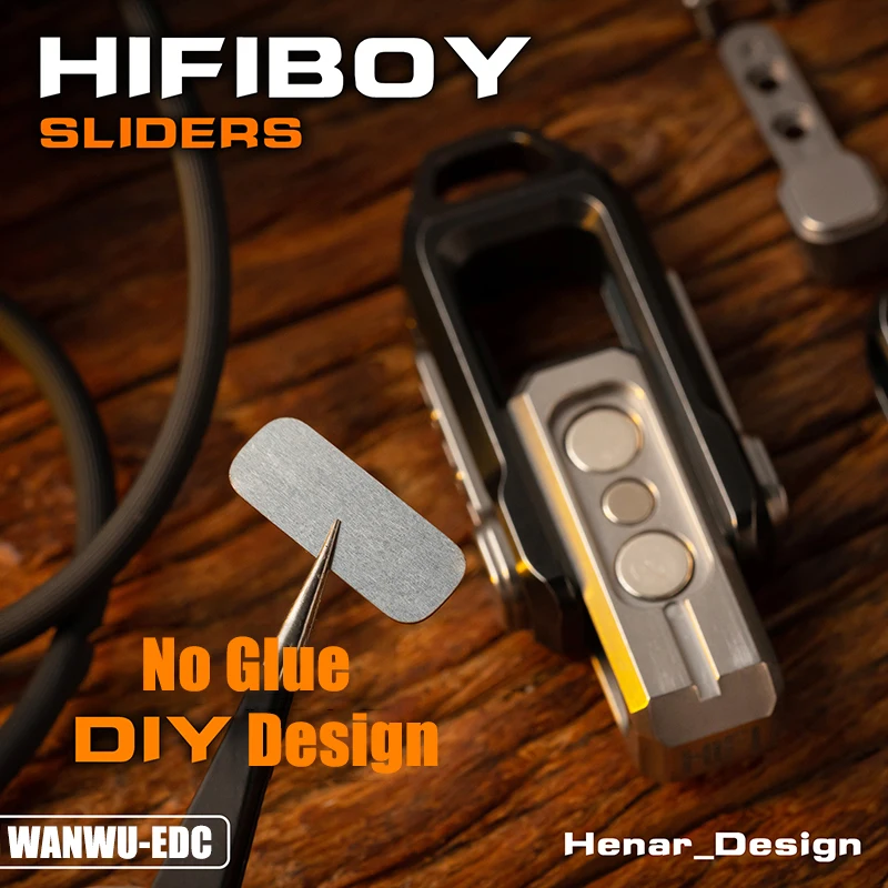 WANWU EDC HIFIBOY Push Slider Magnetic Double Push Egg Fidget