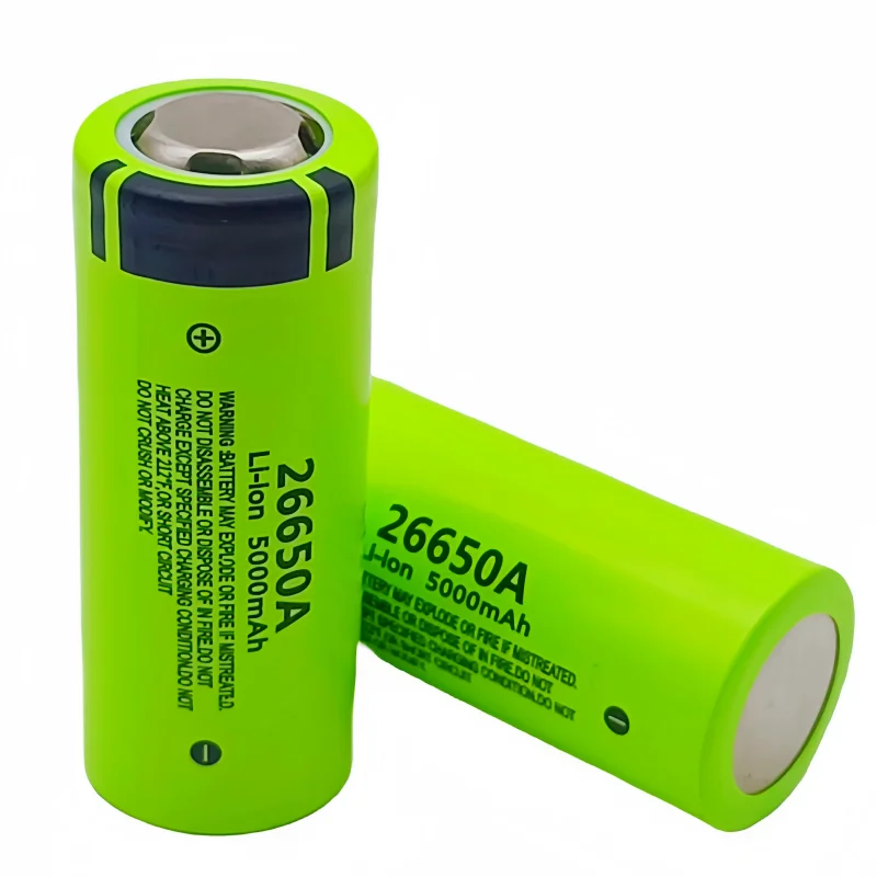 100% brand new,original,high-quality,true capacity 26650A 5000mAh 3.7V lithium-ion rechargeable battery 26650 flashlight view 2