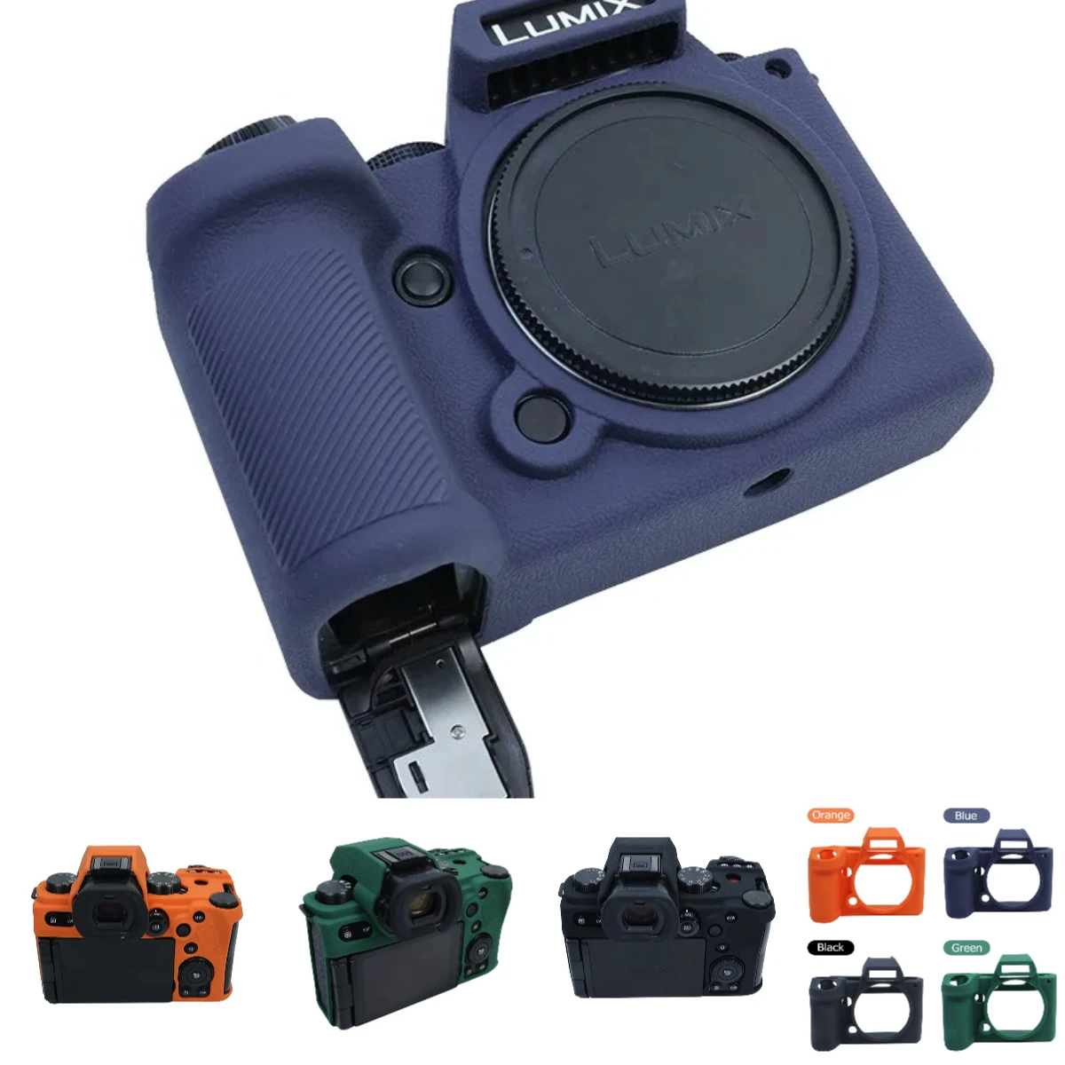 

For Panasonic Lumix DC-S5 DC-S5M2 S5 Mark II DC-S5M2K S5II Camera Rubber Skin Case With Shock Absorption