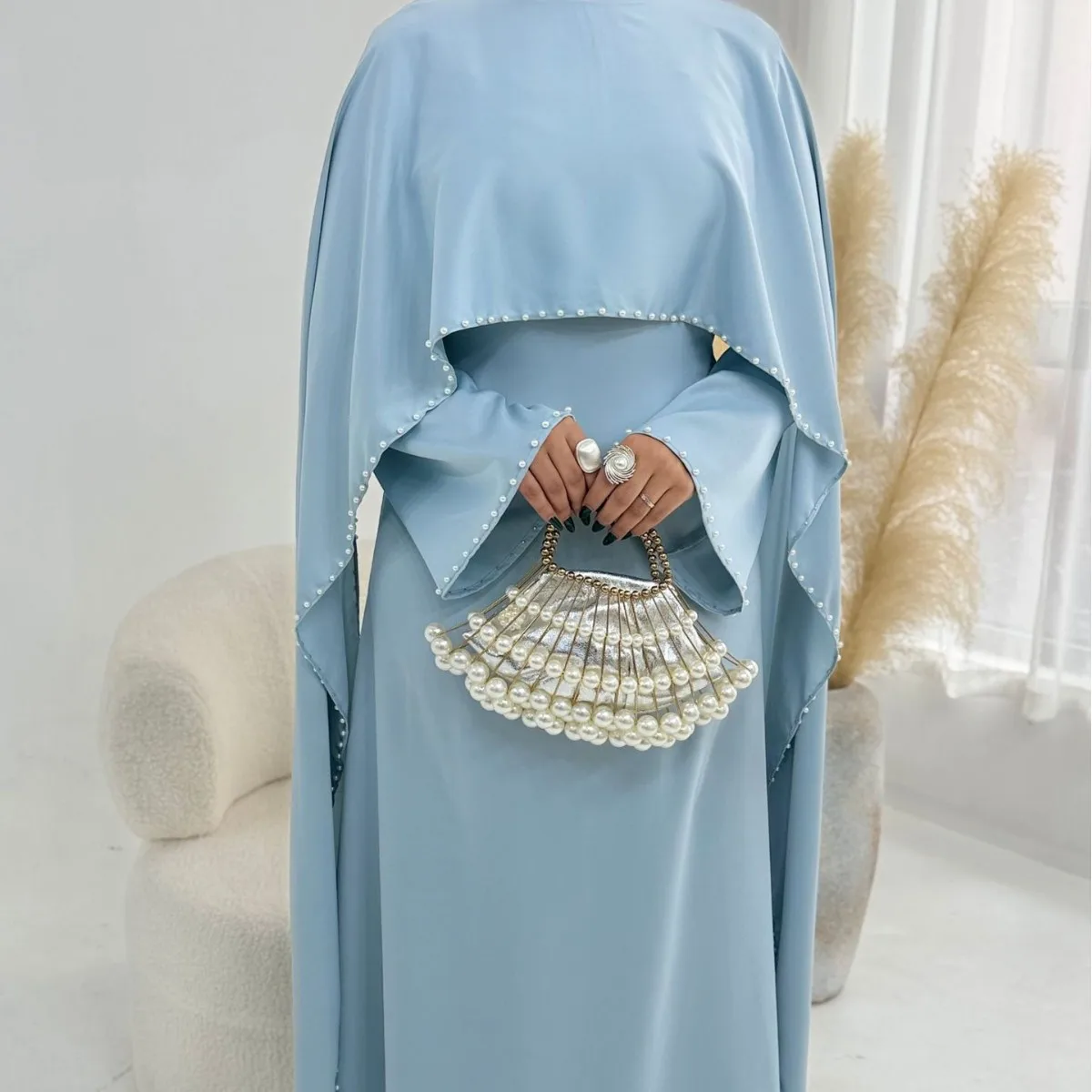 

Abaya Wholesaler EID Style Muslim Women Dress Modest Islamic Clothing Elegant Fashion Outfit for Ramadan Abayas