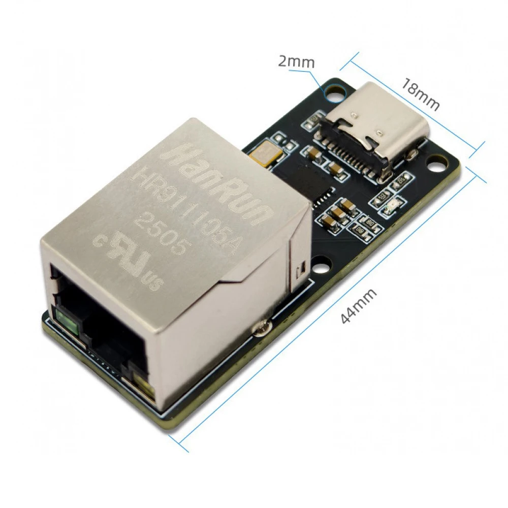 

Модуль USB-Ethernet CH397A, сетевая карта 100 Мбит/с, Type-C USB2.0 RJ45 для Windows, Linux, Mac