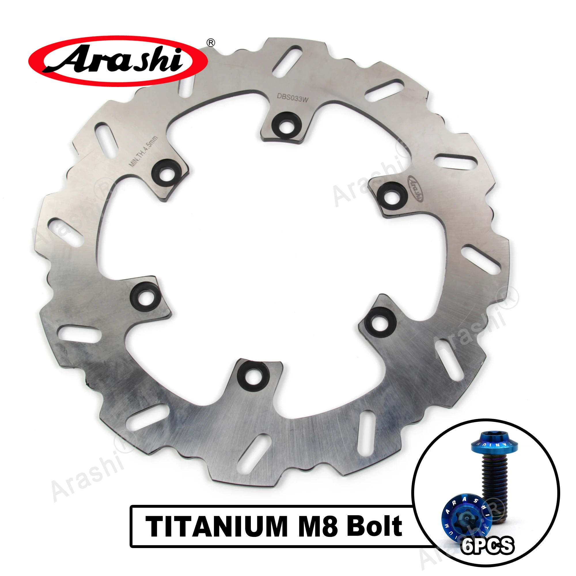 Arashi For YAMAHA FZR EXUP 1000 1990-1995 CNC Rear Brake Disc Brake Rotors 1990 1991 1992 1993 1994 1995 XJ600 MT01 XJR 1200