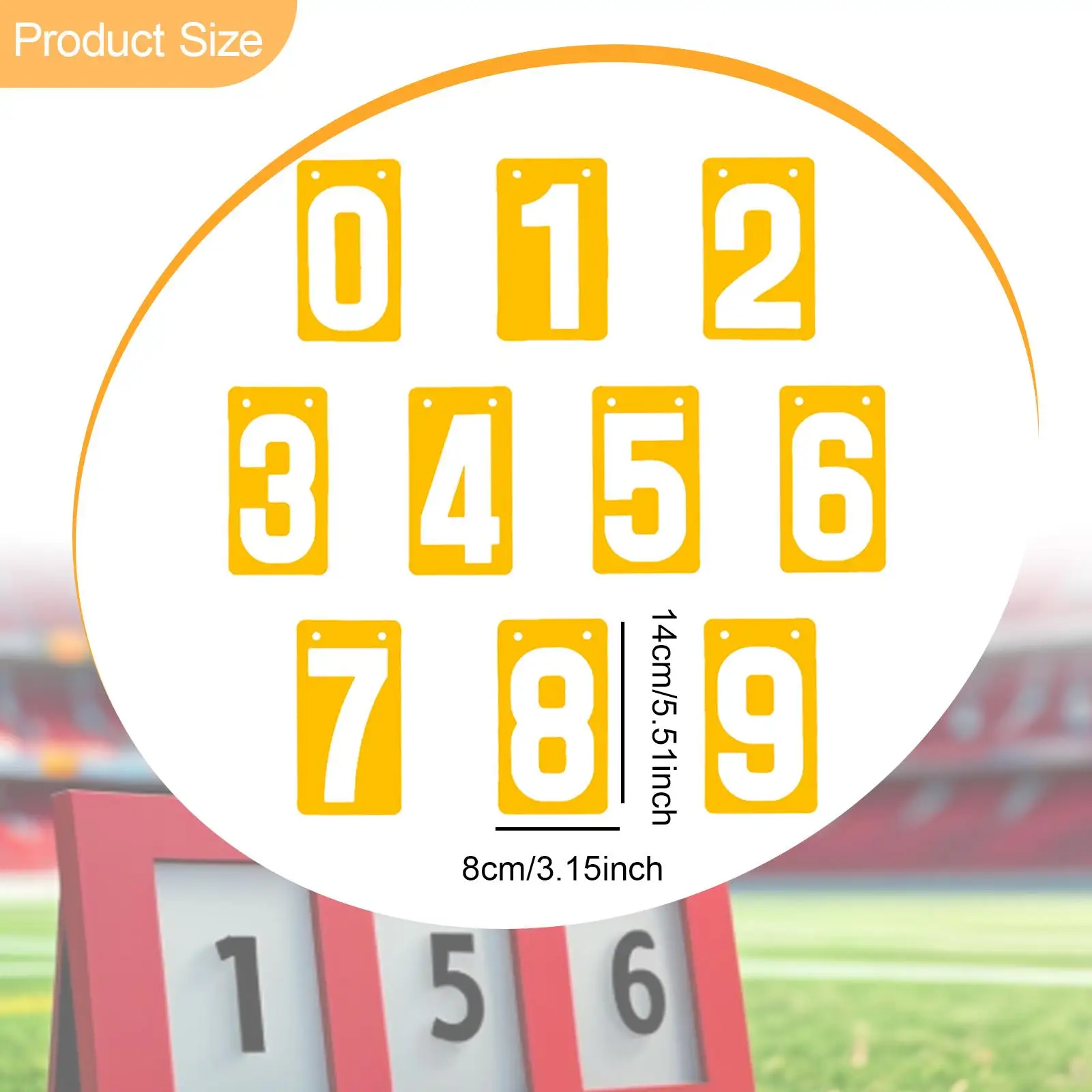 حارس النتائج، بطاقات الأرقام القابلة للطي، أرقام 0-9 طاولة ألعاب فريق حارس النتائج