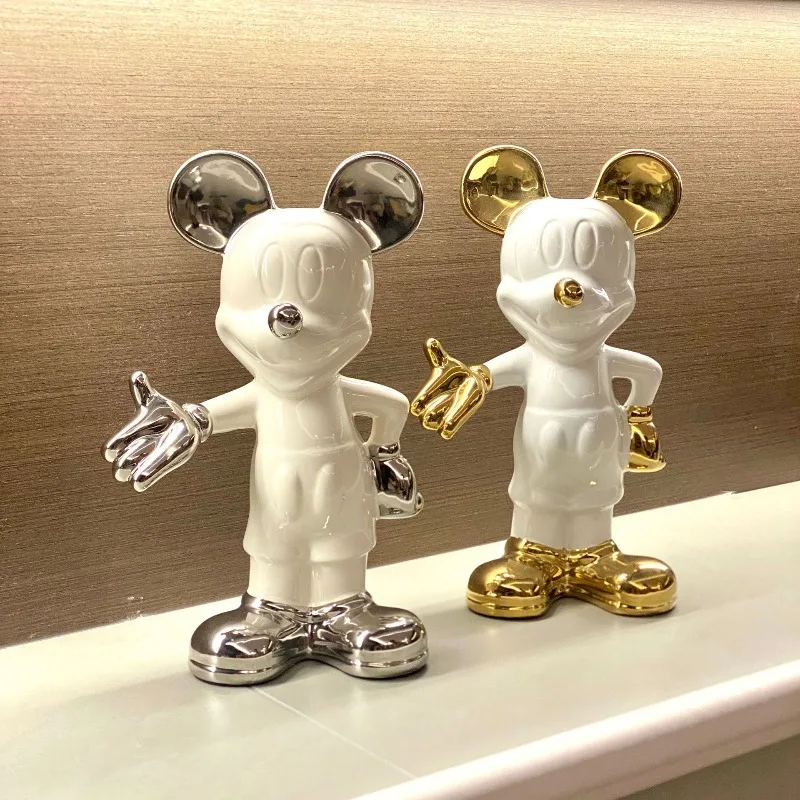 Nueva animación de dibujos animados bienvenida Mickey muebles para el hogar hall de entrada sala de estar dormitorio gabinete de vino alcancía regalo al por mayor