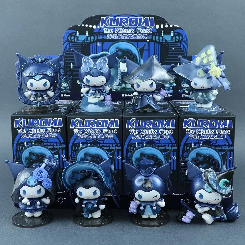 

Sanrio Kuromi The Witch's Pageant Series Blind Box 9-10cm Kawaii Decoration Anime Figure Ornament Desktop Collection Model Toys
