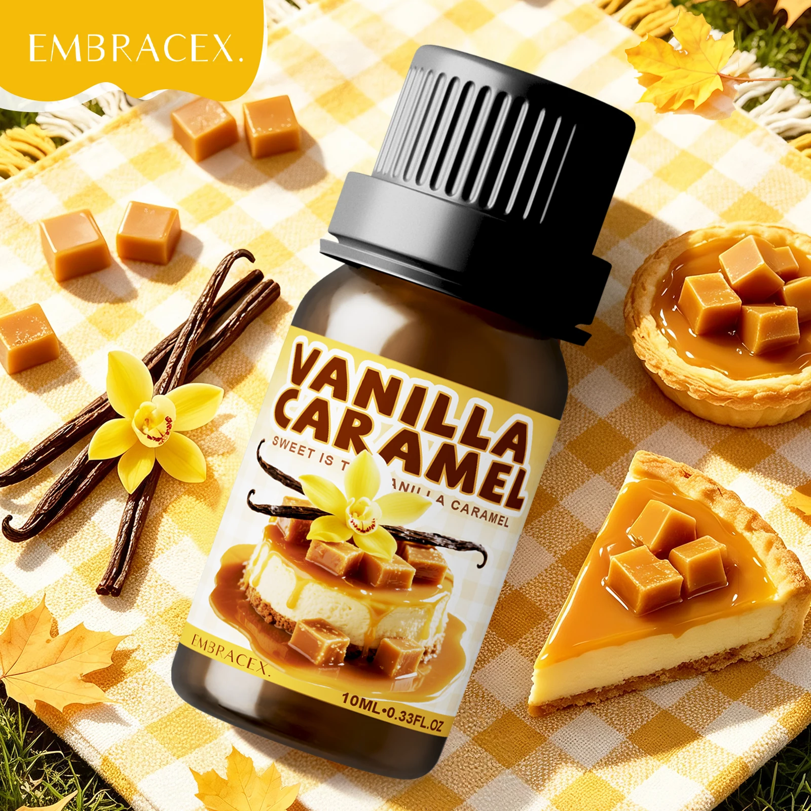 10ml Vanilla Caramel Fragrance Oil Sweet Aroma Oil Autumn Fragrance Oils Gift Indoor Aroma Fragrance & Odor Removal Oils