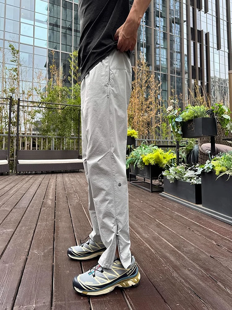 

Qui Dry Брюки на молнии Мужские летние тонкие солнцезащитные повседневные прямые брюки Американские функциональные брюки-карго Дышащие свободные брюки