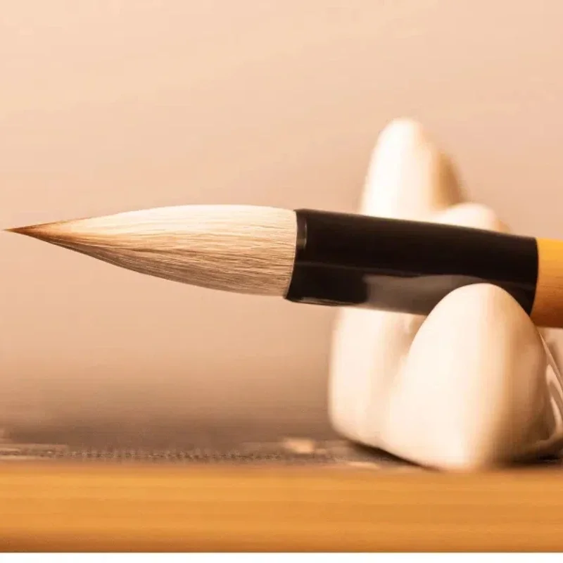 Woolen Multiple Hair Calligraphy Brush Ou Yangxun Medium Regular Script Brush Wang Xizhi Running Cursive Script Brush