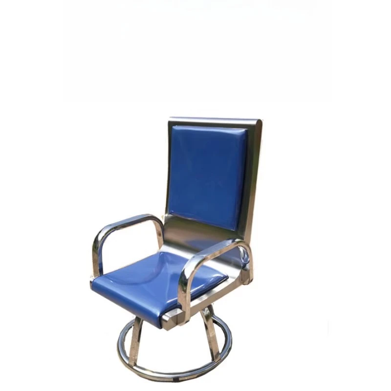 Supervisory plate swivel chair integral welding back chair fixed armrest seat cushion