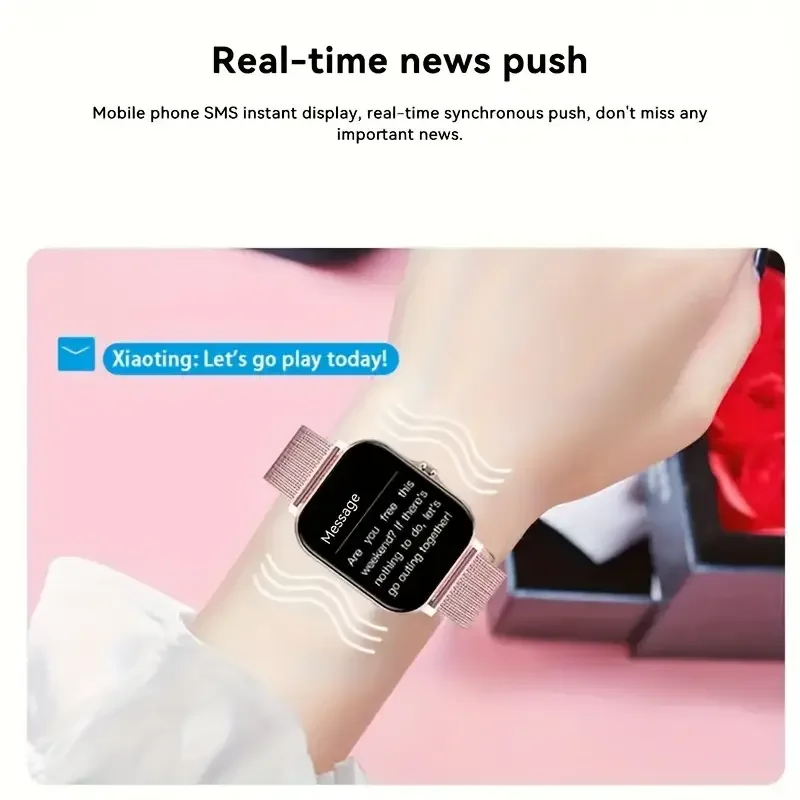 LAXASFIT Nuovo Smartwatch Bluetooth Talking Smartwatch Dialer Orologio intelligente Fitness Tracker Logging del sonno Smartwatch per Android IOS