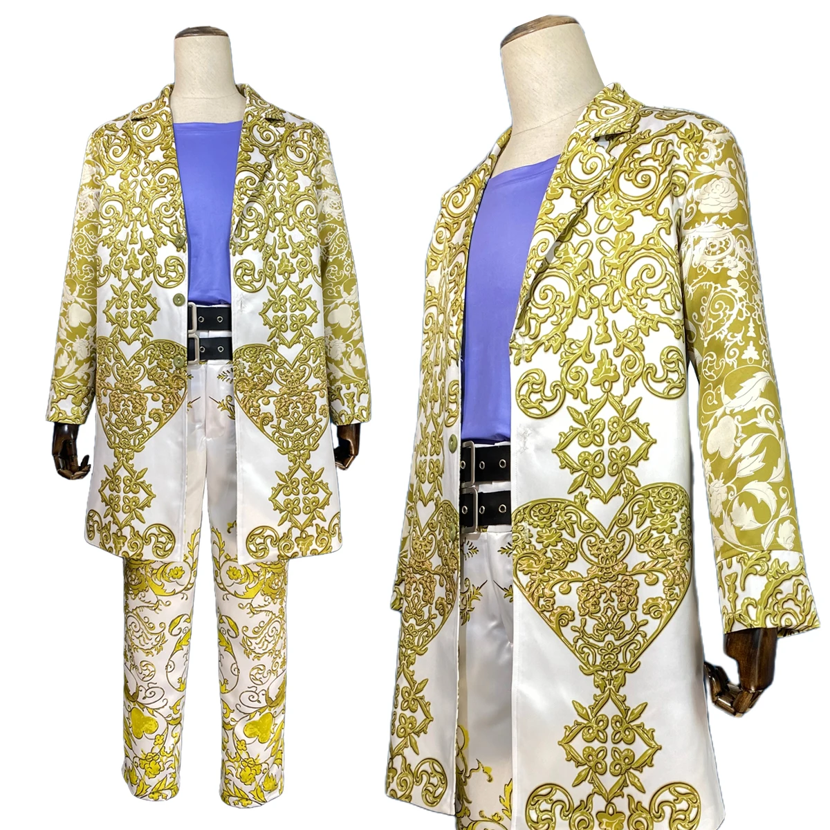 HOLOUN 도쿄 애니메이션 만지로 사노 미키 코스프레 코스튬, 섬세한 코트 바지, 티셔츠 벨트 유니폼, 할로윈 크리스마스 