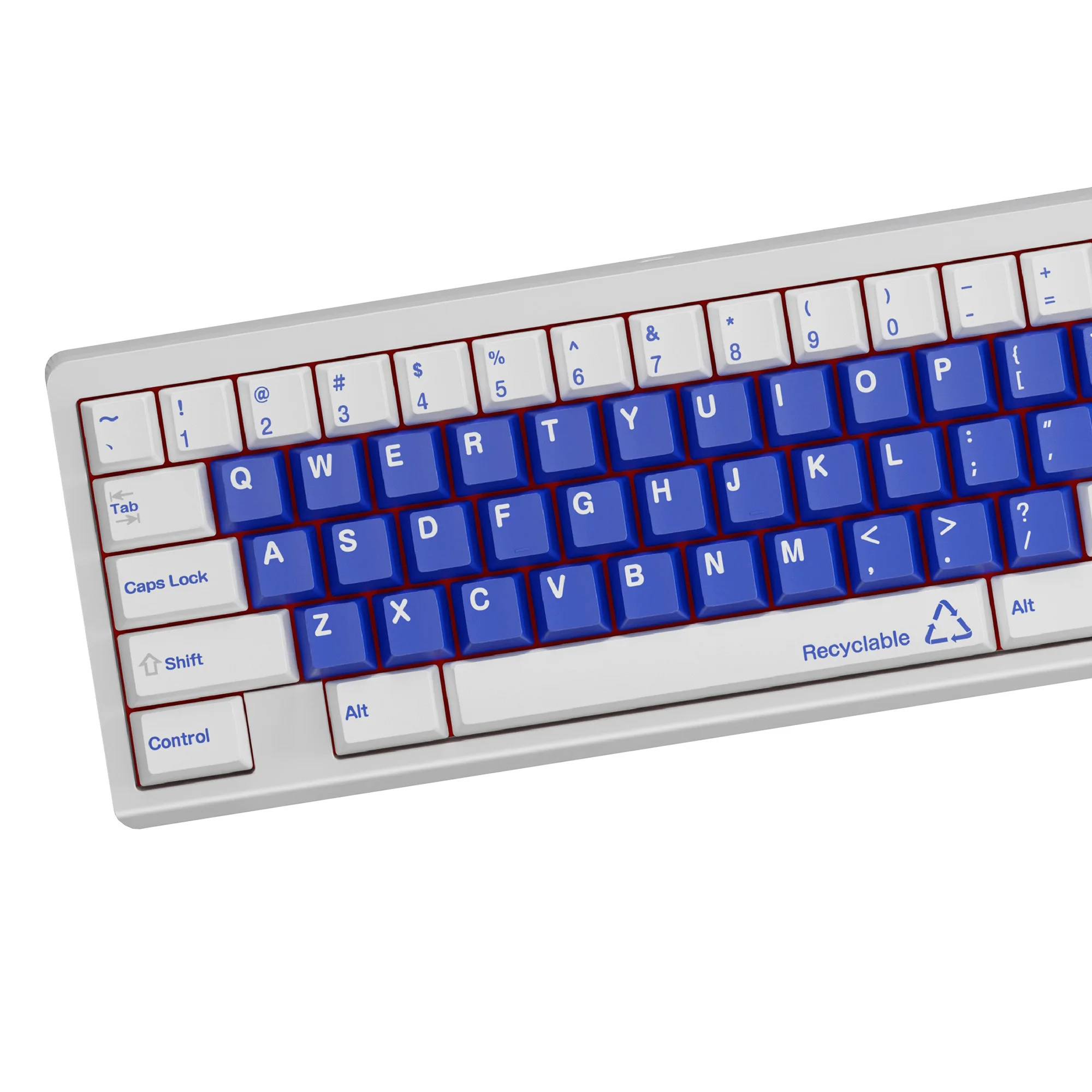Environmental Protection Series Recyclable PBT Dye Sub Cherry Profile Keycaps for 61/67/75/87/98/104/108 MX Mechanical Keyboard