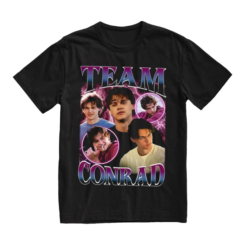 قميص كلاسيكي كونراد فيشر فريق كونراد الصيف تحولت قميص جميل كونراد فيشر قميص الصيف الرومانسية قميص الفتاة عشاء