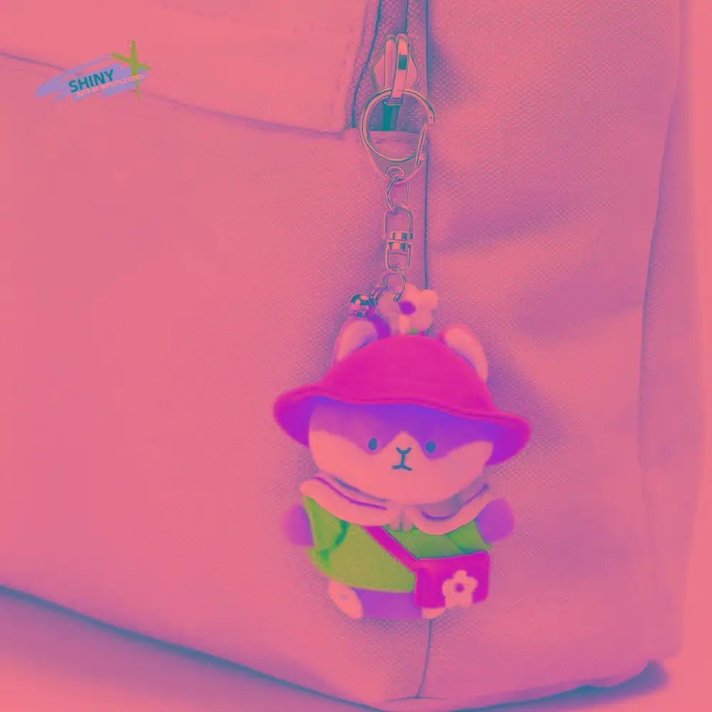

Kawaii Cute Plush Dolls Keychain Cavy Cartoon Guinea Pig Pendant Ornaments Lovely Car Keyring Friend