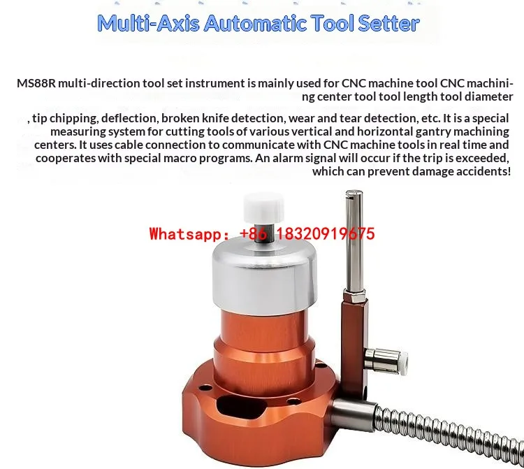Cyclmotion MS88R Multi-Directional Tool Setter for CNC Machining Centers – Includes Broken Tool Detection