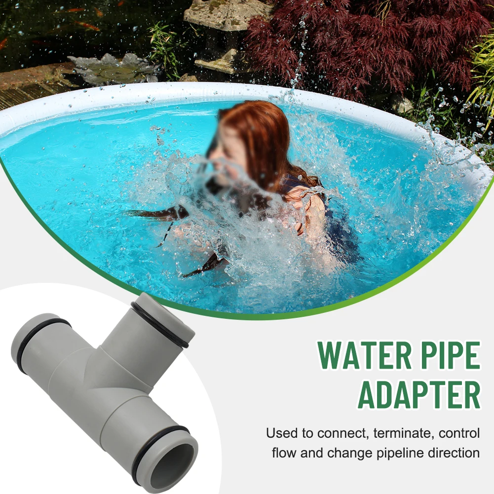 

Hose Connector Hose Adapter 1.25in Tee T-joint Hose Adapter Materialfood Grade T Type UV Resistance Hose Extension Adapter