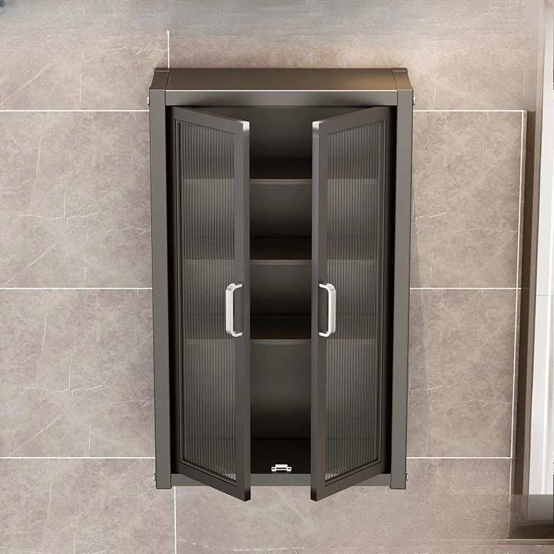No punching wall-mounted rack bathroom storage cabinet