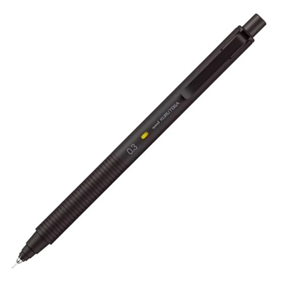 

Uni Kuru Toga Metal Mechanical Pencil 0.3mm Extra Fine Auto-Advancing Lead Rotation All-Metal Body Nocturne Black M3KH1P.24