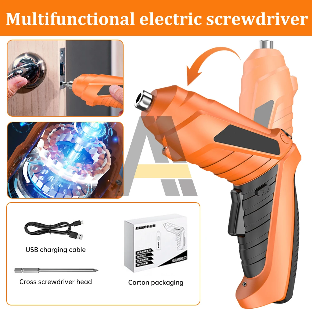 

Household Electric Screwdriver Electric Screw Driver Rechargeable Cordless Impact Drill Wireless Electric Drill Screwdriver Set