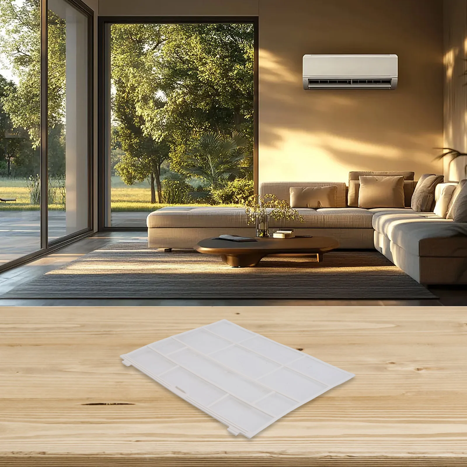 Hanging Air Conditioner Air Conditioner Filter Customizable Air Filter Options Indoor Unit Mesh Size Measurement