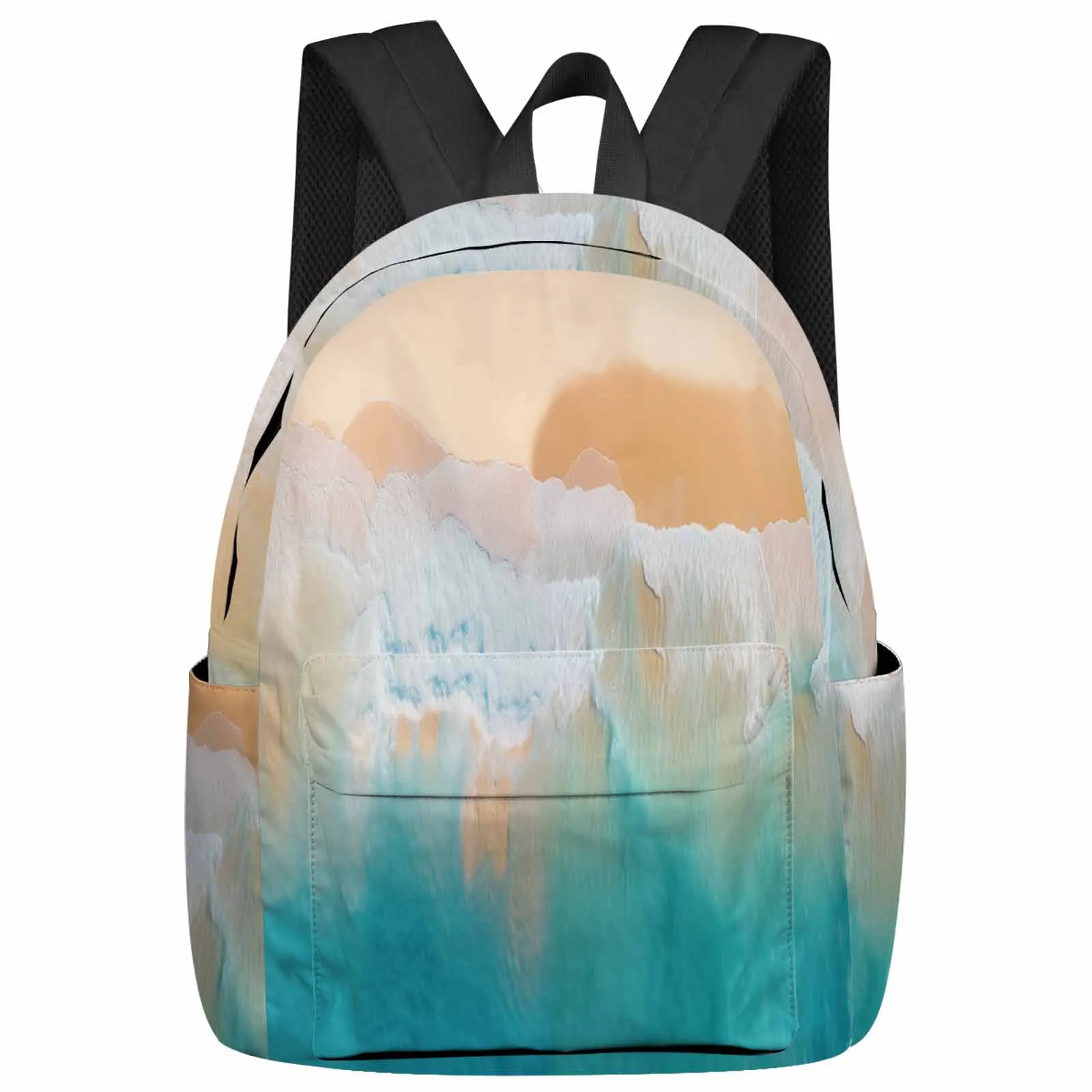 

Ocean Beach Summer Vacation Large Capacity Backpack Men Laptop Bags High School Teen College Girl Student Mochila