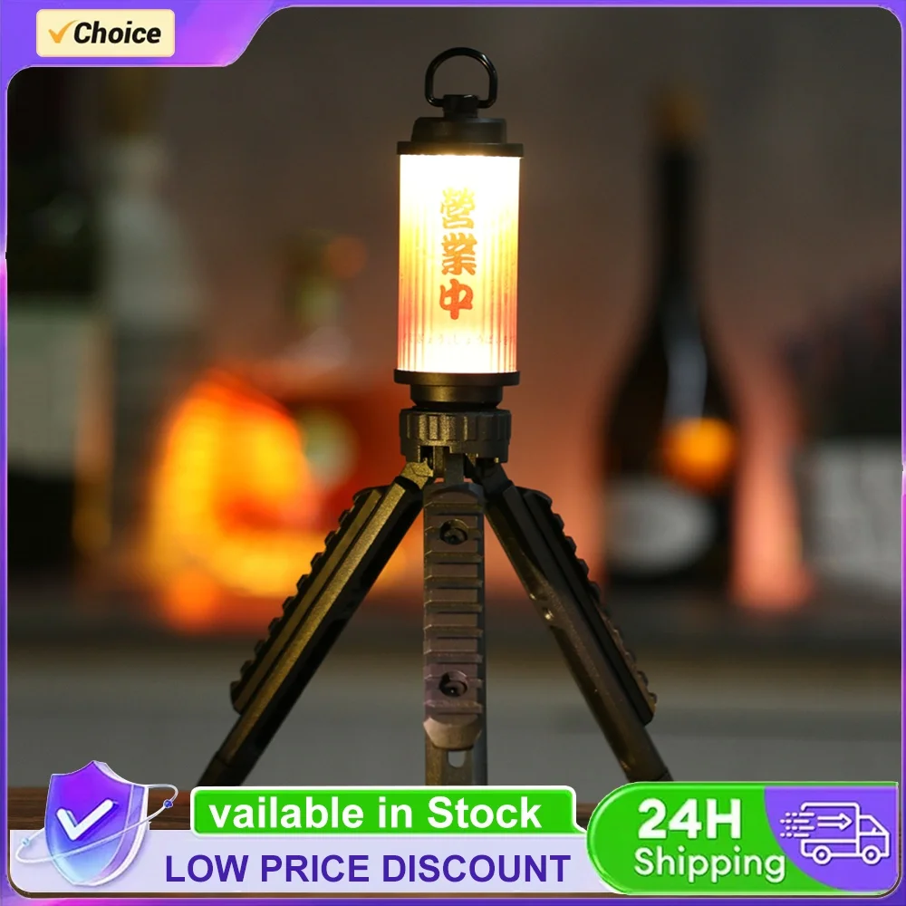 LED Camping Tent Lamp 3350mAh Camping Lamp Light Rechargeable Waterproof with D Ring Sticker Dimmable for 38-KT 38 Explore Light