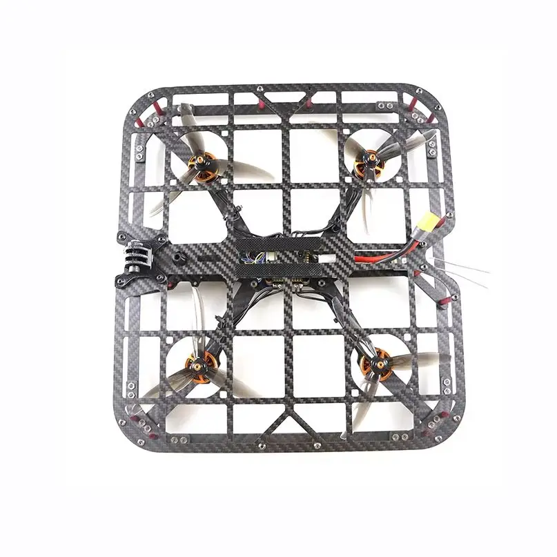 Q4 5inch 230MM Full Carbon Fiber Anti-collision Protection Ring FPV Multirotor BWhoop Duct Frame Support 2212 Brushless Motors