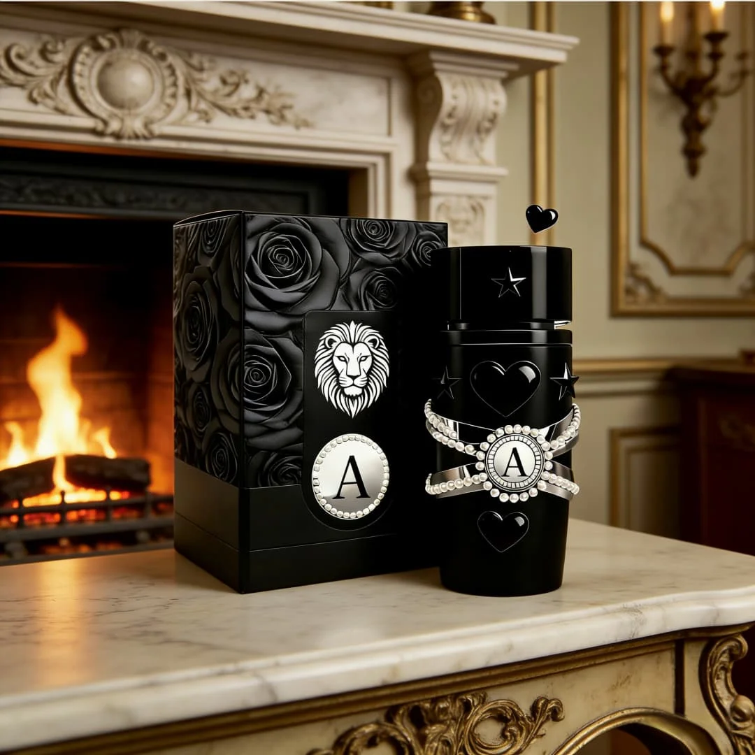 

Latta&faAsad EDP | Black-gold lion bottle, bold oud-woody notes, kingly masculine vibe