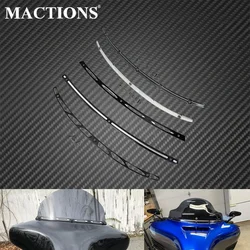 Motorcycle Black/Chrome Windshield Windscreen Trim CNC Aluminum For Harley Touring Electra Street Glide Tri Glide 2014-2021 2022