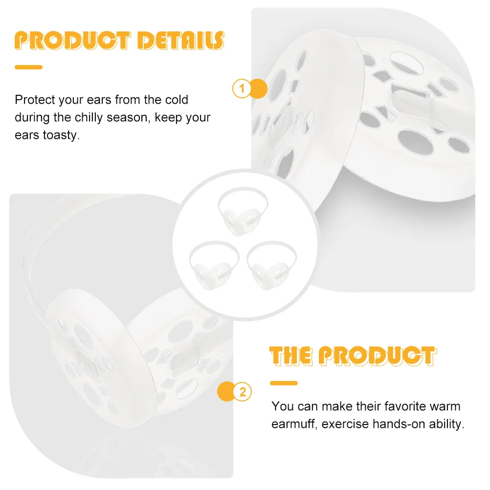 3 Buah Rak Penutup Telinga Plastik Penutup Telinga Rak DIY Penutup Telinga Rak Dalam Aksesori Penutup Telinga Rak DIY Rak Penutup Telinga