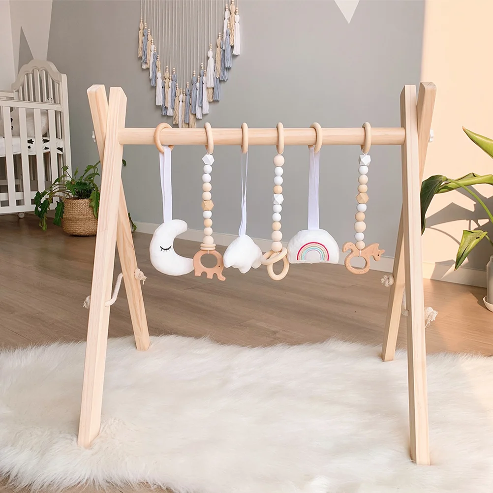 6-delige babyspeelgoedbel Kid Rings Gym Toys Hangende kinderen Kids Speeltoestel Pluche bijtring