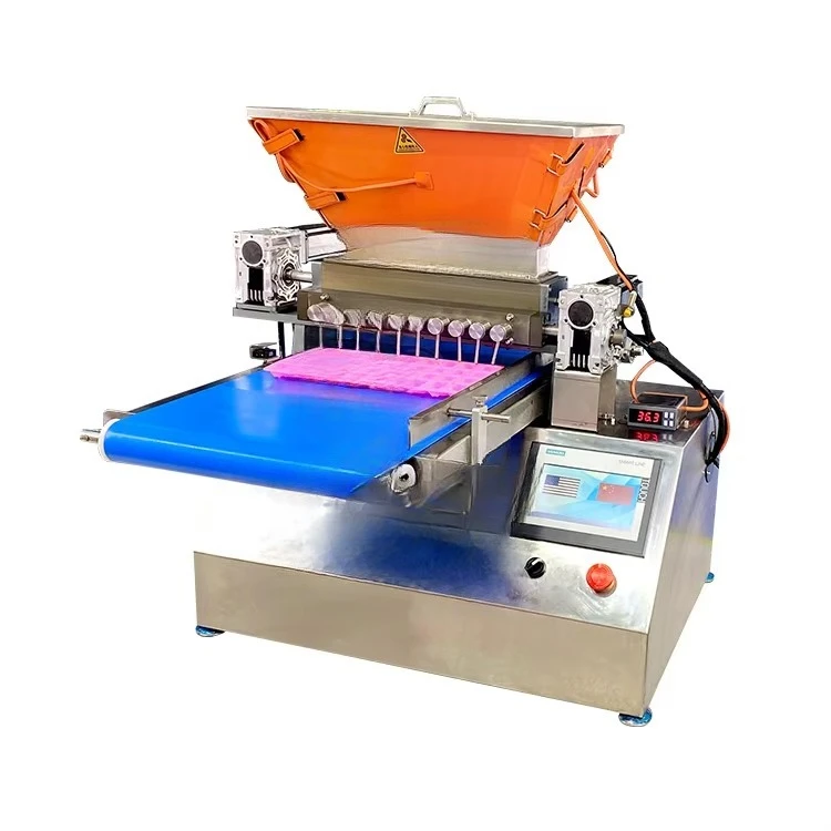 Small Mini Vitamin Manufacture Automatic Production Part Fruit Jelly Bean Gummy Candy Bear Depositor Make Machine