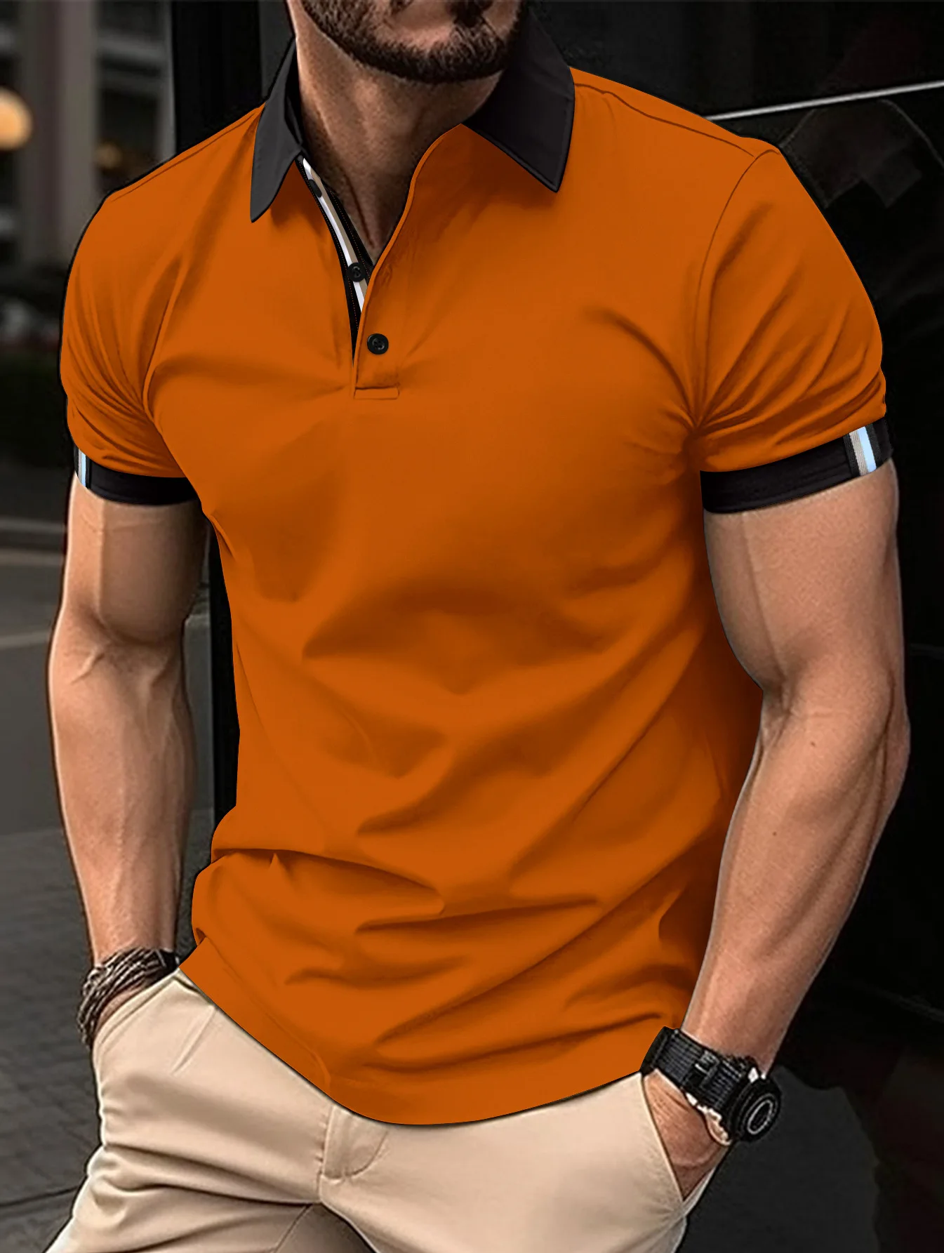 

2025 Men's Summer Polo Shirt Breathable Golf Polo T-Shirt Sport Hiking T-Shirts Casual Work Short Sleeve Male Business Polo tops