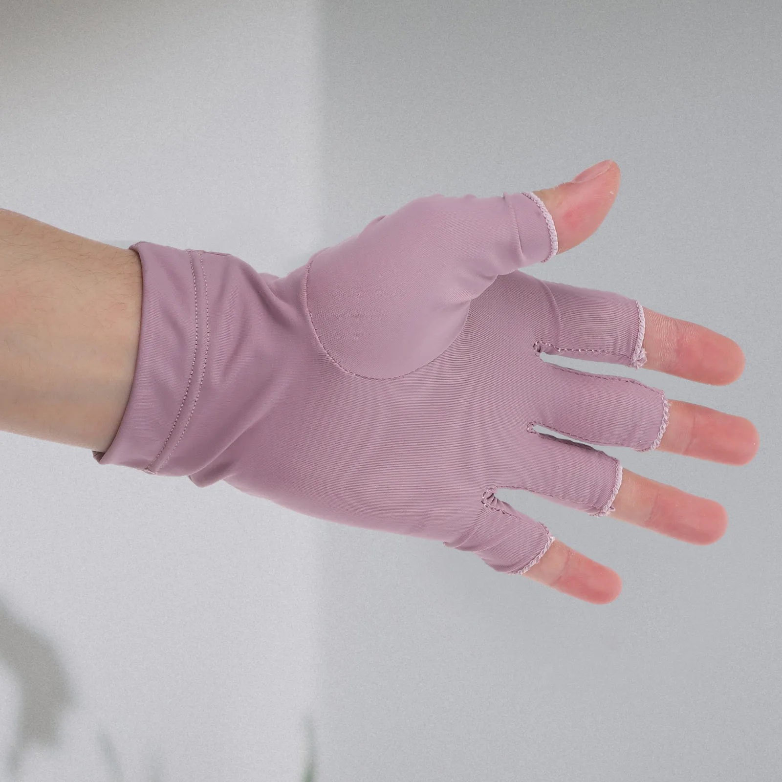 

1 пара перчаток для маникюра с УФ-защитой, без пальцев, для защиты от УФ-излучения, солнцезащитные перчатки для ухода за ногтями, перчатки для гель-маникюра