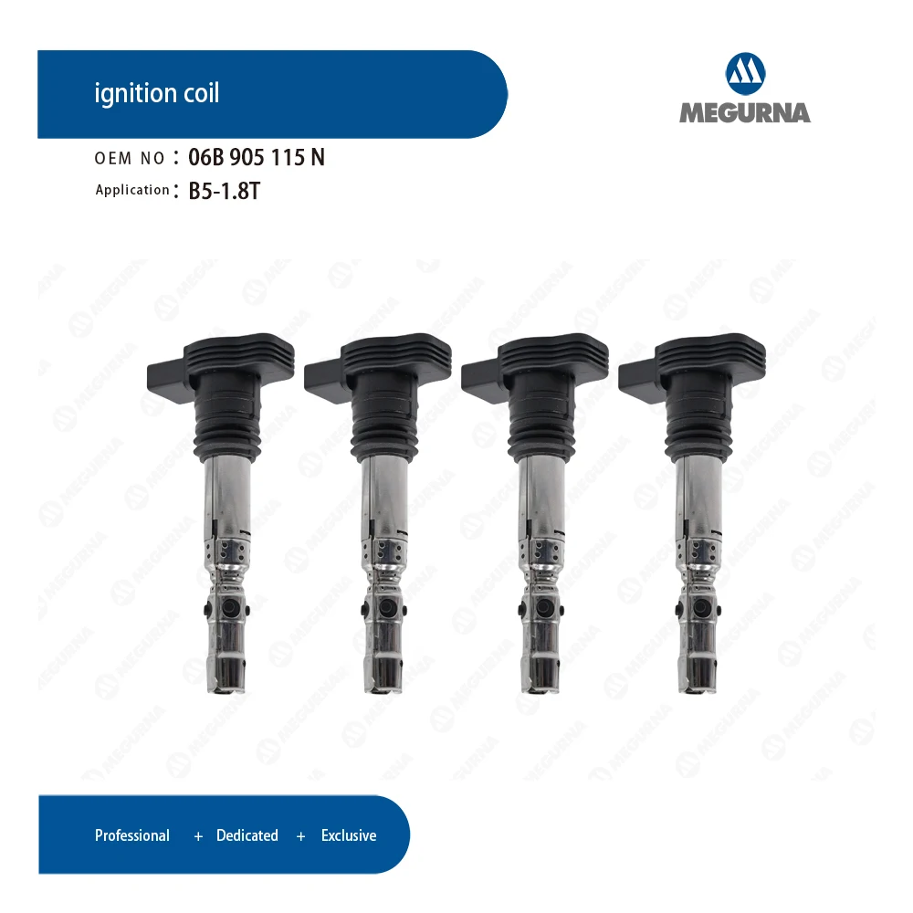 

MEGURNA 1/4pcs Ignition Coil 06B905115N Fit 1.8T Engine Parts for VW Bora Passat Beetle Golf Polo Skoda Seat Audi A3 A4 A6 TT