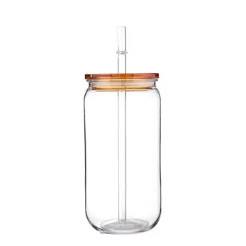 16盎司彩色蓋透明塑膠杯,附蓋和吸管,適用於罐裝冰咖啡杯的替換蓋,可愛水杯 6 best sales 可愛的保溫杯 - №4