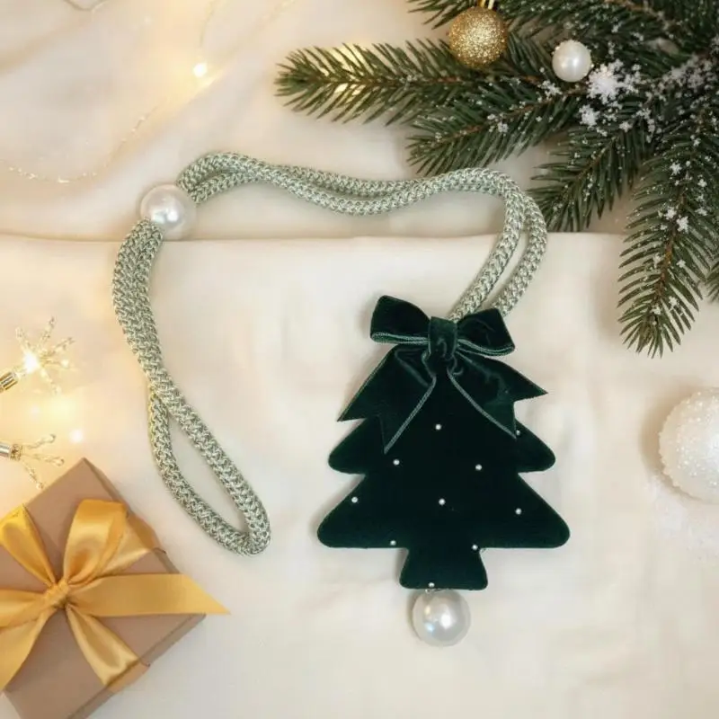 1/2 Pcs Ties For Christmas Tree Curtain Tiebacks Suitable For Securing Curtains Christmas Curtain Decorations