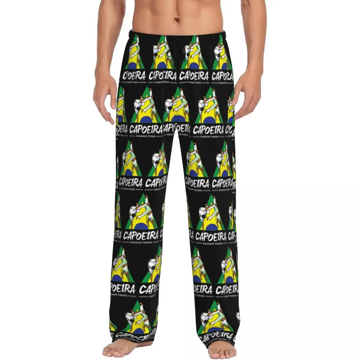 

Изготовленные на заказ пижамные штаны Capoeira Paranaue, мужская одежда для сна, штаны для сна с карманами