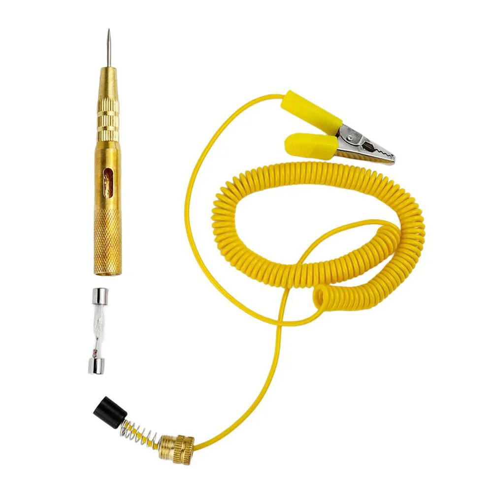 

Car Electrical Voltage Tester Pencil 6V to 24V with Fault Indicator Light and Heat Resistant Design for Circuit Diagnosis